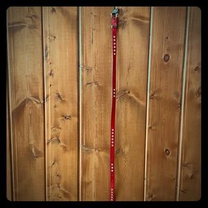 Vintage Red Thin Escada Belt